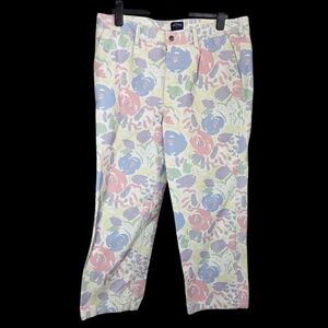 Noah Floral Women's Canvas Work Pants Size 36